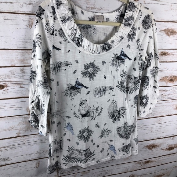 Anthropologie Postmark Creature Comforts top - Picture 3 of 8